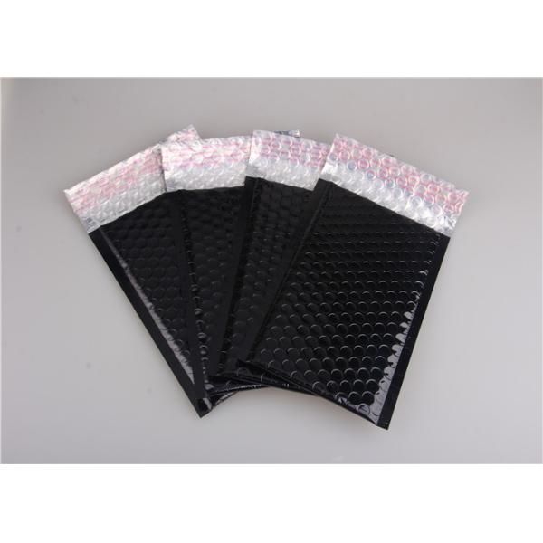 Quad Seal Light Green Metallic Bubble Mailers 265x360mm #I Plastic Shock Resistance for Promotion