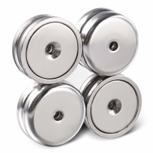 Industrial Magnets with Permanent Neodymium Material and Heavy Duty POT