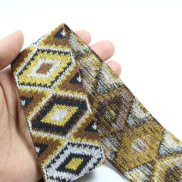 Retro Jacquard Ribbon for Garment Underwear Waistband Jacquard Elastic Band