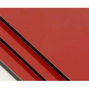 PE / PVDF Coating Aluminum Wooden Composite Panel 1220mm Easy Maintenance