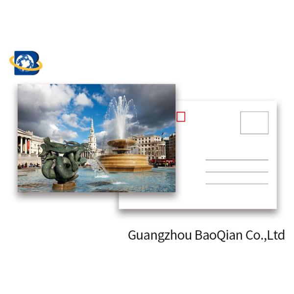 Tourist Tttraction 3d Lenticular Card , Lenticular Postcard Printing Souvenir