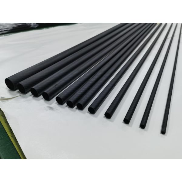 3k Carbon Fiber Tube Matt Surface Wall Thickness 1mm Calibre 5mm-35mm RC
