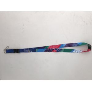 Wholesale sublimation polyester lanyard printed lanyard with custom logo
