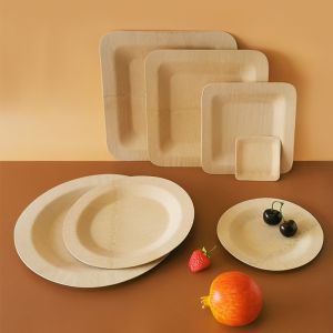 Compostable Disposable Bamboo Plates 3.5inch for Hotel