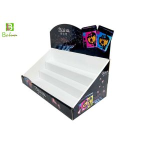 Quality Snacks Cardboard Display Holder 3 Ladders , Cardboard Countertop Displays for sale