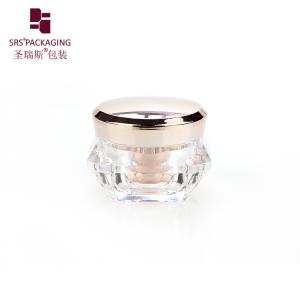 J060C diamond shape acrylic shiny jar luxury cosmetic container