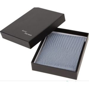 hinged luxurious wallet box Custom two pieces wallet gift packaging box
