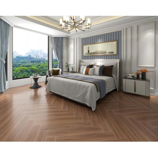 Brown Wooden Porcelain Tiles 150x900mm for Interior Wall Floor