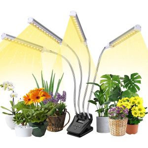 4 Head LED Clip Grow Light Intelligent Control Timing Dimming