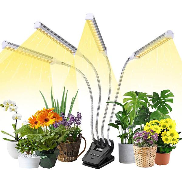 Buy 4 Head LED Clip Grow Light Intelligent Control Timing Dimming at wholesale prices