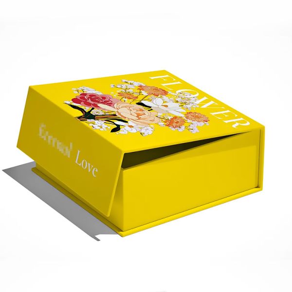 Magnetic Flip Book Box Makeup Cosmetic Packaging Boxes Durable Protective Excellent Packaging