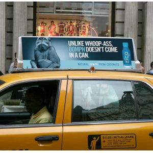 P5 Double-Sided Taxi Roof LED Display IP65 Waterproof 6500cd/sqm