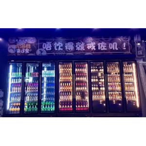 Bar Vertical Refrigerated Cooler Beer Bottle Display Fridge