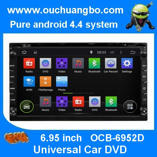 Ouchuangbo Pure Android 4.4 Universal Car DVD Multimedia Stereo System OCB-6952D