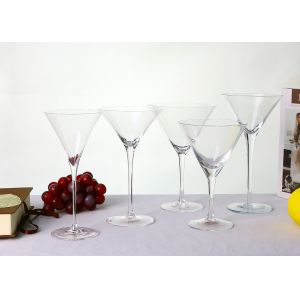 CE Hand blown Crystal Transparent 10 Oz Martini Glasses