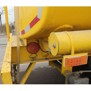 Professional 50000 Liters Flatbed Semi Trailer Truck With Fuel Tanker