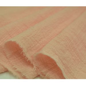 Quality Environmental 110GSM Muslin Blanket Fabric Orange Gauze Fabric for sale