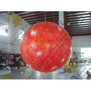 2.5m helium PVC Fireproof with B1 Certificate and Waterproof Sun Earth Balloons