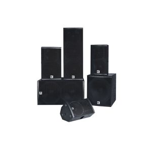 Two Way Coaxial Powered Karaoke Speakers 12 Inch Black Paint