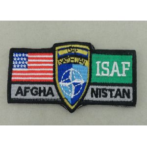ISAF Custom Embroidery Patches / Woven America Military Velcro Patches