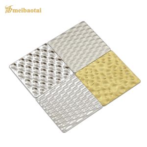 JIS Stamped Decorative Stainless Steel Sheet PVD Gold Coating