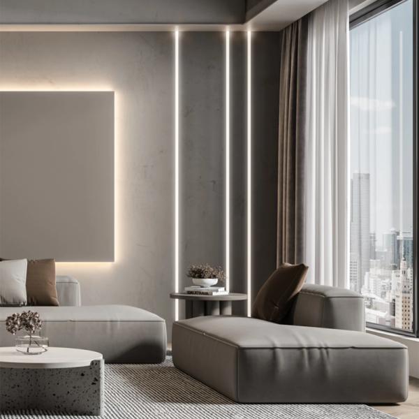 Buy Recessed Aluminum LED Profile with  PC PMMA Cover  width12mm high12mm at wholesale prices