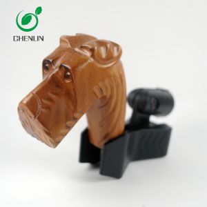 Beech Wooden Umbrella Animal Handle Windproof Eco Friendly