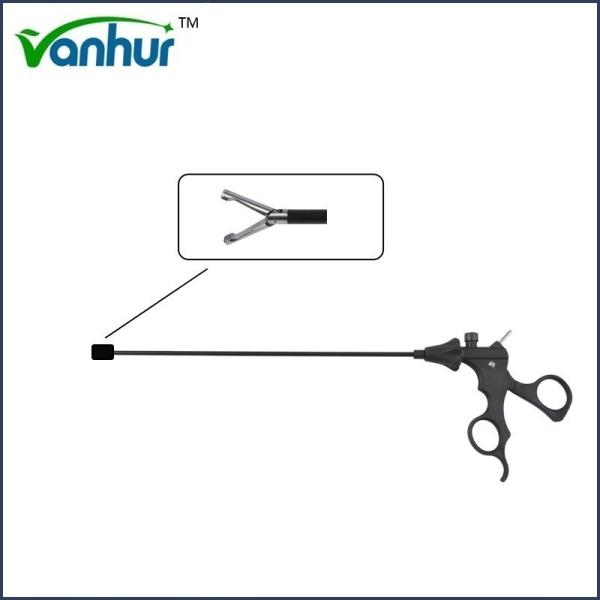 Buy 5mm Laparoscope with Distal Horizontal Teeth and Hollow Forceps Durable Steel Material at wholesale prices