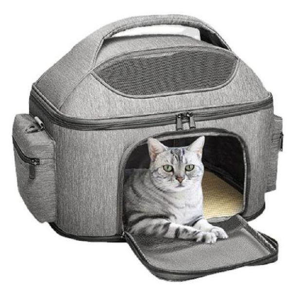 Buy Expandable Portable Pet Handbag With Shoulder Strap Airline Approved at wholesale prices
