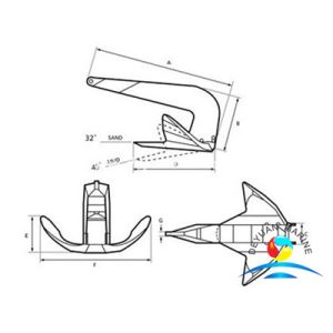 Bruce SS Anchor Marine Mooring Equipment With CCS / LR Certificate