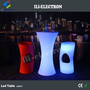 high top LED Lights Bar Round cocktail Table