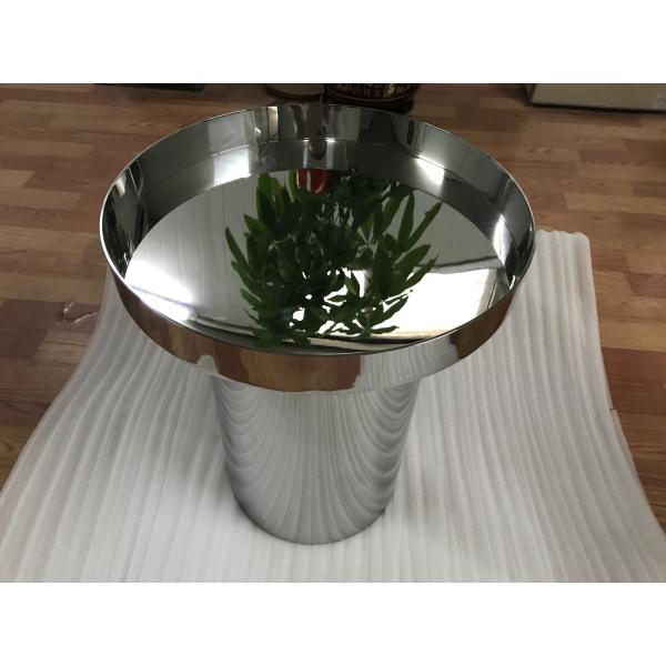 high standard metal furniture customized stainless steel table with mirror or