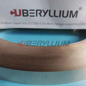 TD02 UNS C17200 Beryllium Copper Strip BeCu 0.2x200mm