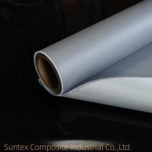 White High Temperature Silicone Coated Fiberglass Cloth Fire-Resistant