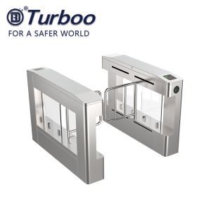 Access Control Pedestrian Barrier Gate With Voice And Strobe Light Alerts