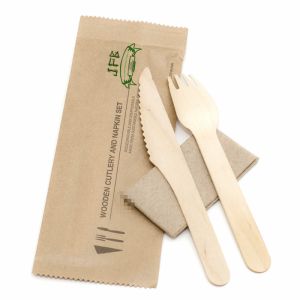 Premium Biodegradable bamboo eco-friendly disposable cutlery customized nature