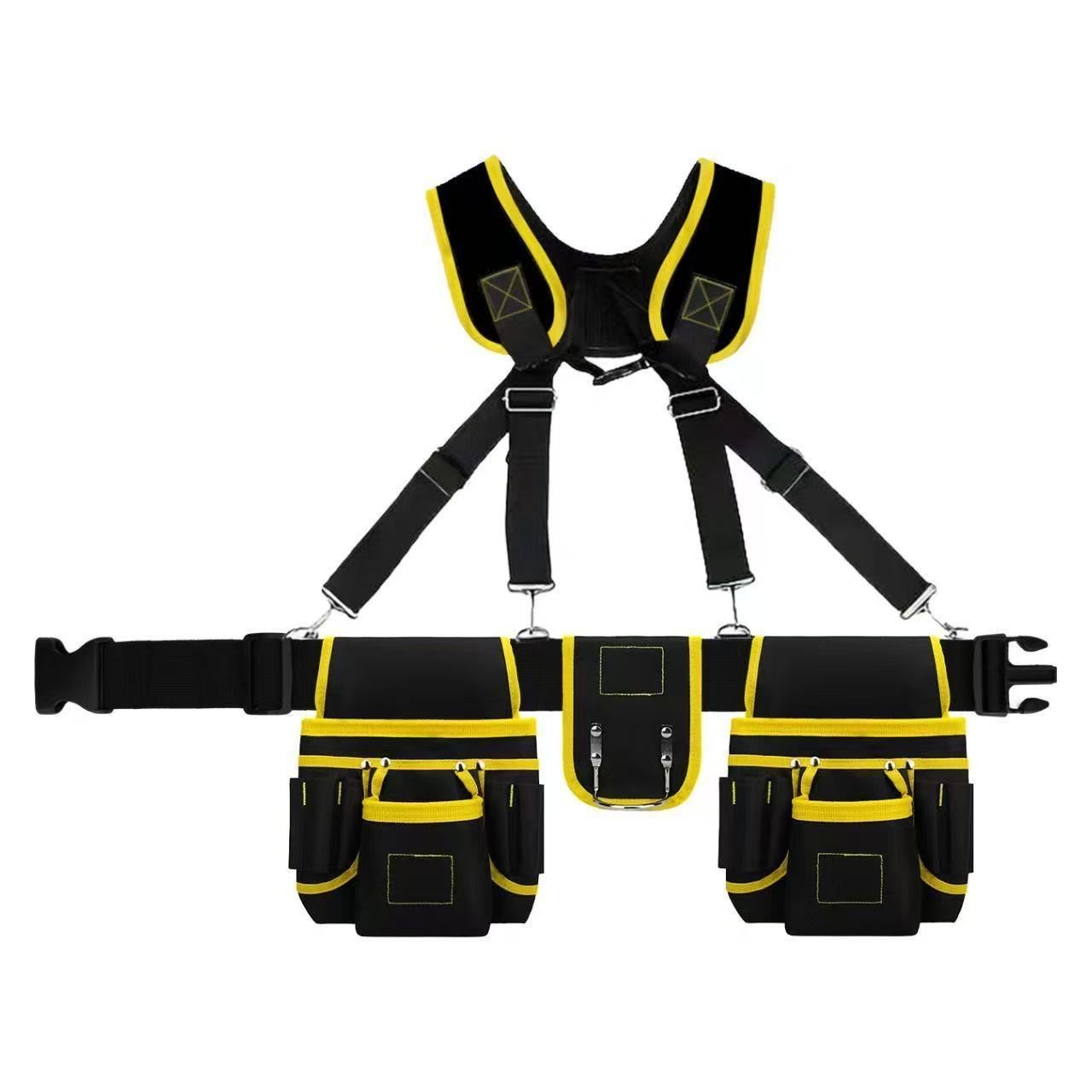 New Design Multi-Functional Double Tool Belt Bag Custom Made Carpenter Leather Tool Belt Waterproof Reasonable Price OEM