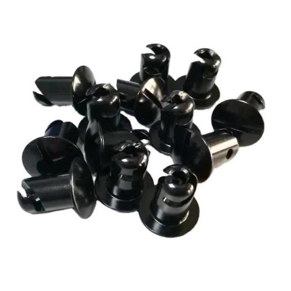 OE NO. Customized Aluminum Quarter Turn Dzus Dome Head Buttons Black 5/16"x.550"