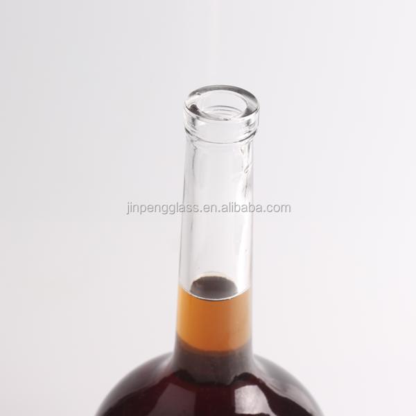 Customized Long Neck Thick Bottom Flint Glass Bottles for Vodka Gin Rum Champagne