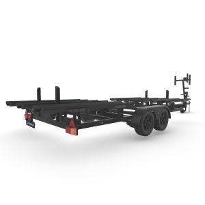 Galvanished Finish Aluminum Tritoon Trailer pontoon boat trailer with Radial