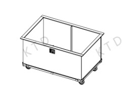 Buy Packing Material Recycle Collect Trolley SUS201 With 4" Silent Casters at wholesale prices