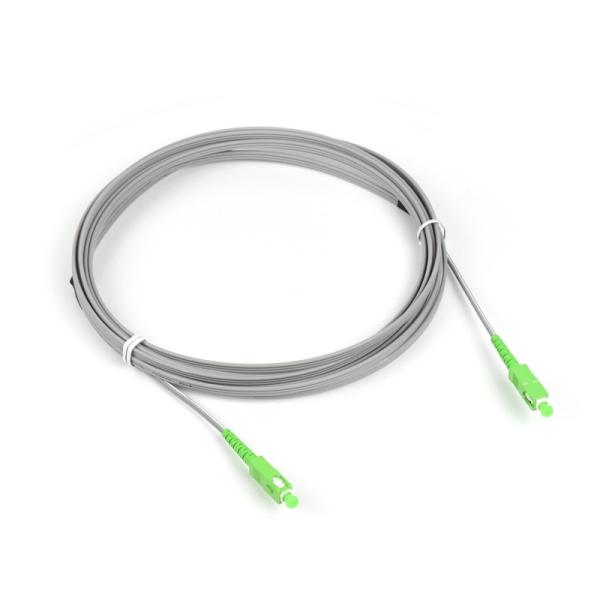 Drop Wire Cable Patch Cord SC APC To SC APC Patch Cords Single Mode FTTH Flat