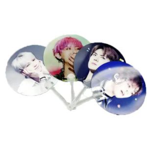 Quality Custom printed Plastic 0.6mm PET 3D Lenticular Custom Printed Hand Fan for sale