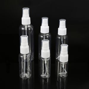 Transparent Customized Spray Bottle 100 Ml PET With PP Cap