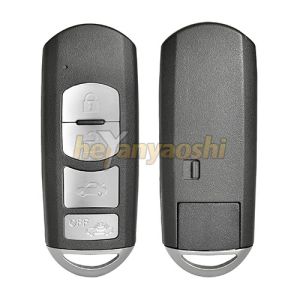 Mazda 4 Buttons Smart Key Shell with Emergency Key Insert