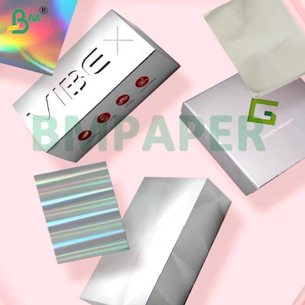  Fold Resistance High Stiffness Silver Gold  Metalized Board 80gsm 90gsm For Gift Boxes Luxury packaging