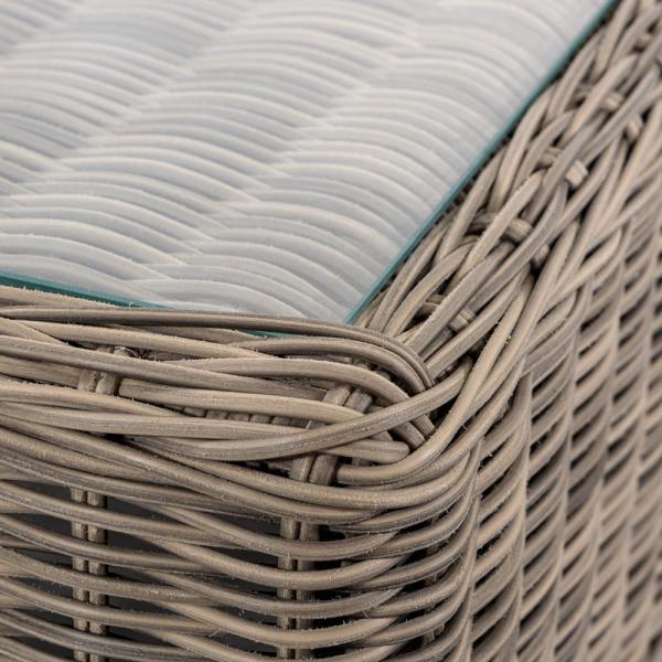 Outdoor Furniture AJUNION Modern Garden Set PE Rattan Patio Furniture Round Wicker Set