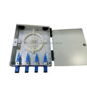 Indoor Fiber Optic Termination Box Metal SC Fiber Distribution Box 4 To 8 Cores