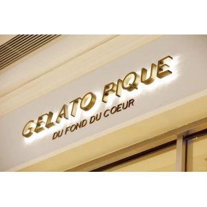 Small Letters Logo 3D Acrylic Business Signage for Office and Store 12V Input