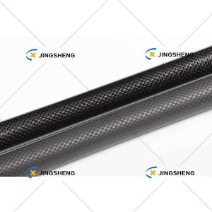 Custom Length Carbon Fiber Round Tube Black UV and Corrosion Resistant Ideal
